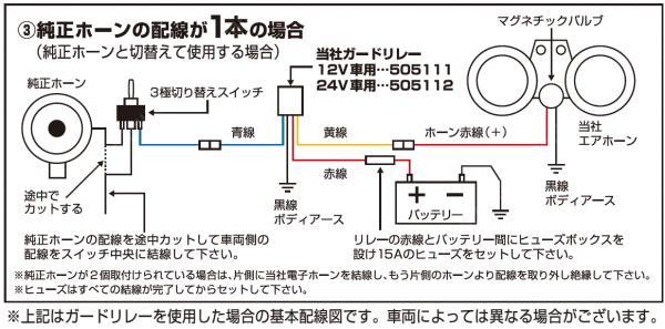 トラックショップジェット のぞみ エコーホーン 24v専用 低電流タイプ 約1 5a