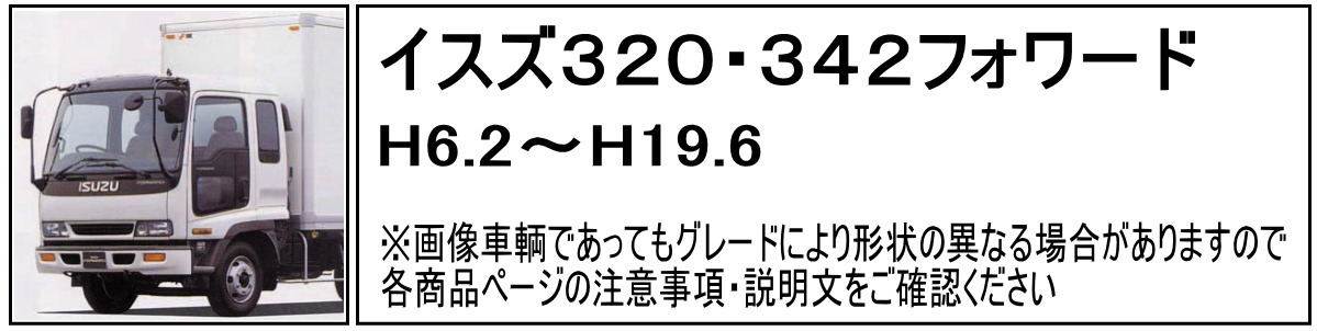 リアフェンダーカバー いすゞ4t 320/342フォワード用｜【公式